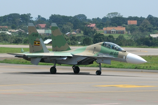 Уганда получила партию российских истребителей Су-30МК2