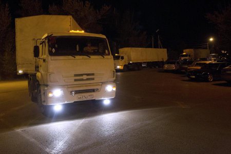 На Украину въехал третий российский конвой с гумпомощью для Донбасса