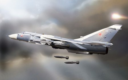 Авиаудар российской авиации засняли с земли