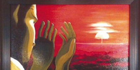 Назарбаев подарил Обаме картину с изображением ядерного взрыва