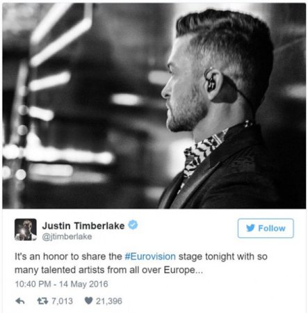 Во время финала «Евровидения-2016» был установлен новый рекорд в Twitter