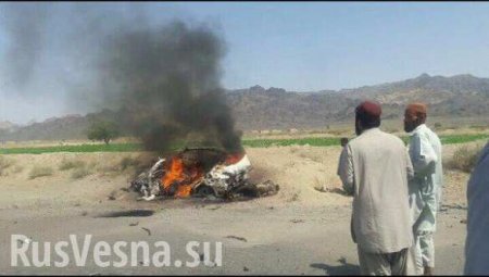 Опубликованы первые снимки с места уничтожения лидера «Талибан» (ФОТО)