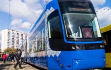 В Киеве начал курсировать трамвай с кондиционером и Wi-Fi