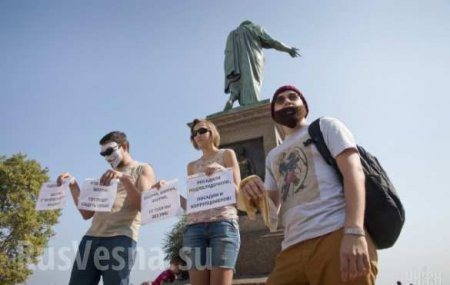 В центре Одессы прошел «ШаурМарш» против закрытия киосков фастфуда (ФОТО)