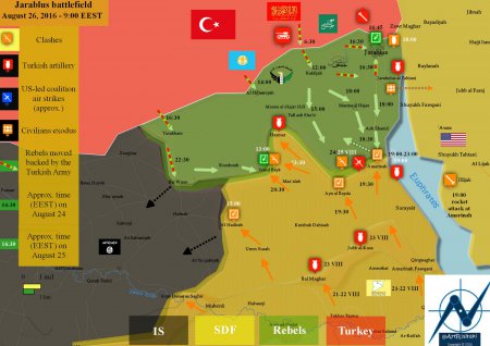 Курды юго-западнее Джарабулуса наступают одновременно против исламистов и ИГ