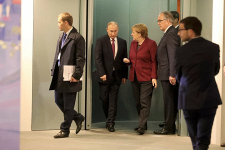 Путин, Меркель и Олланд начали переговоры по Сирии