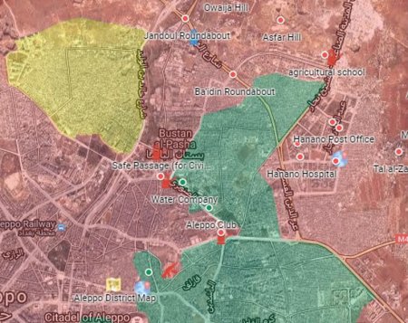 Сирийская армия освободила шесть районов восточного Алеппо. Боевики отступают в южную часть блокированного анклава - Военный Обозреватель