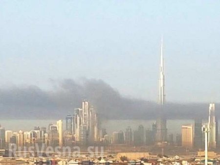 В Дубае горит строящийся небоскреб (+ФОТО, ВИДЕО)