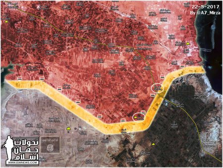 Сирийская армия взяла село Хирбет Саен и продолжает наступление в сторону города Маскана - Военный Обозреватель