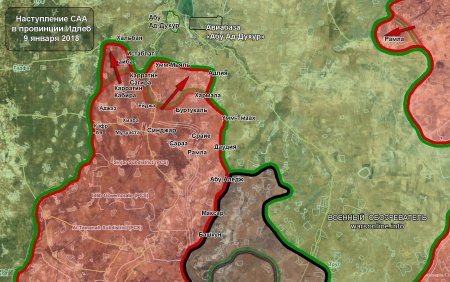 Сирийская армия в 5 км. от авиабазы Абу ад-Духур. Турция недовольна