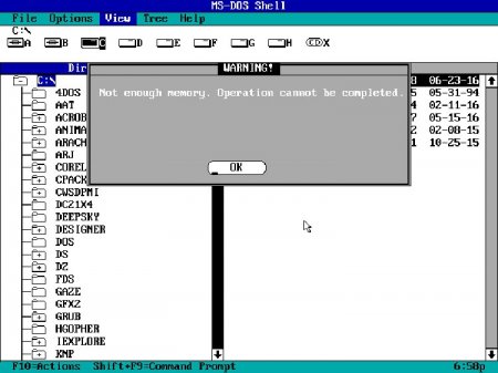 30-летие MS-DOS 4.0 с графическим интерфейсом и поддержкой мыши