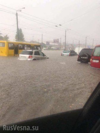 Львов тонет, машины плывут: город затопил мощный ливень (ФОТО, ВИДЕО)