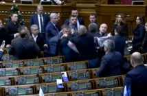 Депутаты подрались после голосования за название церкви (видео)