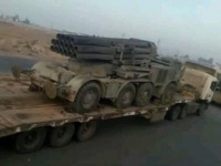 Сирийская армия перебрасывает РСЗО 