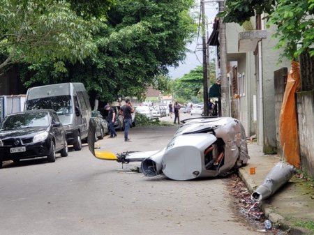 В Бразилии вертолет упал на жилой сектор, есть жертвы