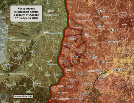 Сирийская армия вышла к горам Симеона западнее Алеппо