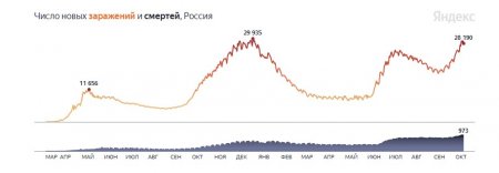 Всё ближе к 1000 умерших за сутки: коронавирус в России