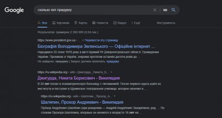 На запрос «сколько лет придурку» Google начал выдавать биографию Зеленского (ФОТО)