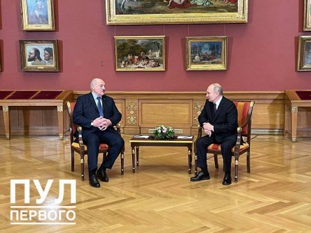 «Хорошая обстановка»: Путин и Лукашенко провели встречу в Русском музее (ФОТО)