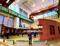 На Чебоксарской ГЭС началась сборка нового статора ГА-12