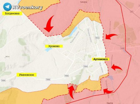 СРОЧНО: Пригожин заявил о продвижении в Артёмовске (КАРТА)