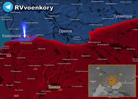 Атака ВСУ на Запорожском фронте: враг понёс потери (КАРТА)