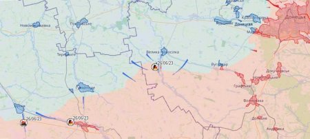 Армия России отражает наступление врага на запорожском, донецком и южно-донецком направлениях (КАРТА)
