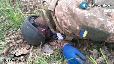 Подбитая украинская БМП вместо эвакуации раненого переехала его (ВИДЕО)
