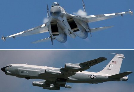 Пентагон: самолет-разведчик США был перехвачен российским Су-27