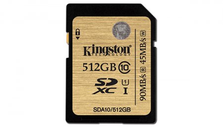 Kingston анонсирует 512 ГБ карты памяти