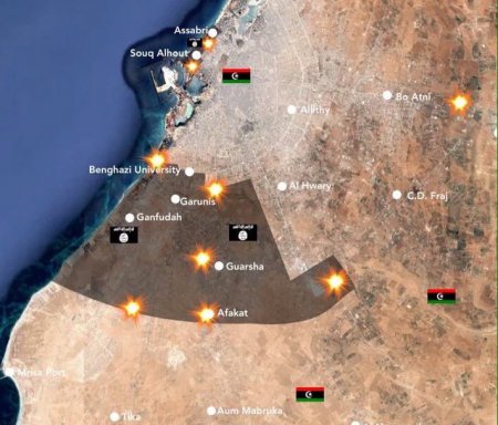 Ливийская армия зачищает Бенгази от исламистов. Бои продолжаются в районе Сабрата