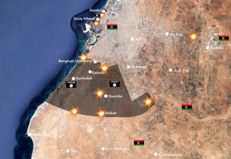 Исламисты контратаковали в Бенгази. Убит командующий бригадой, сбит истребитель