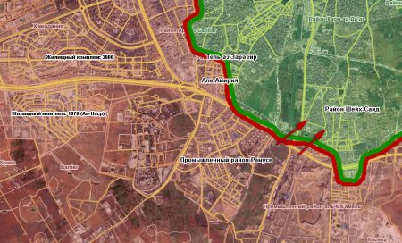 Сирийская армия атаковала район Шейх Саид на юге Алеппо - Военный Обозреватель