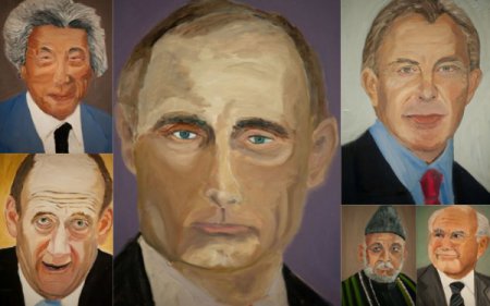 На пенсии Буш-младший рисует Путина (ФОТО)