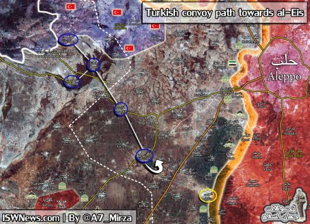 Турция перебрасывает войска на юг провинции Алеппо