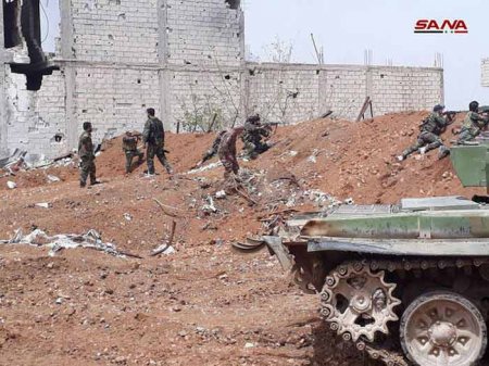 Сирийская армия освободила район Кадам, часть районов Ярмук и Хаджар аль-Асвад на юге Дамаска
