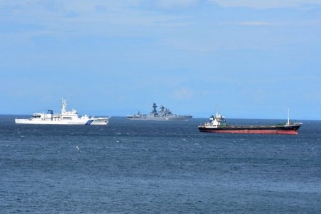 Корабли Краснознаменного Тихоокеанского флота у берегов Японии