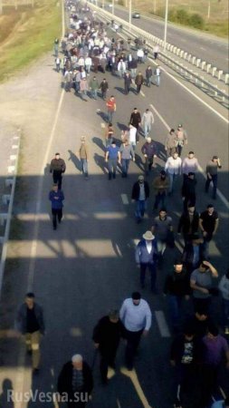 Беспорядки в столице Ингушетии: полиция стреляет в воздух, разгоняя толпу (ФОТО, ВИДЕО)