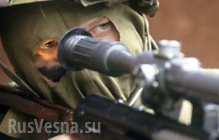 Донбасс: Снайпер уничтожил украинского оккупанта (ФОТО)